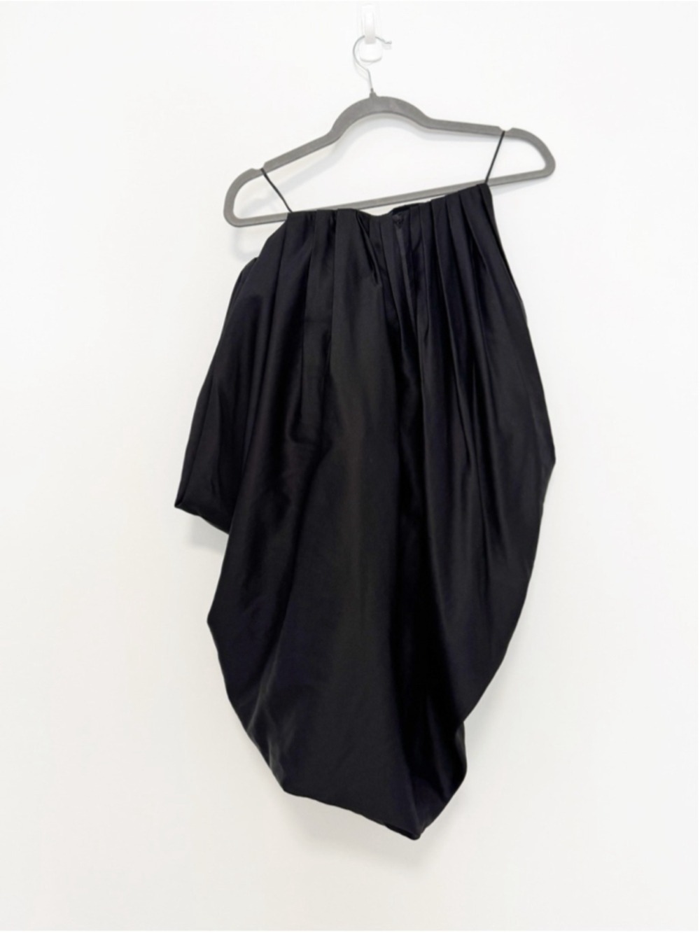 New Zara Black Strapless Corset Volume Drape Cut Top Limited Edition sz XS - Picture 5 of 8